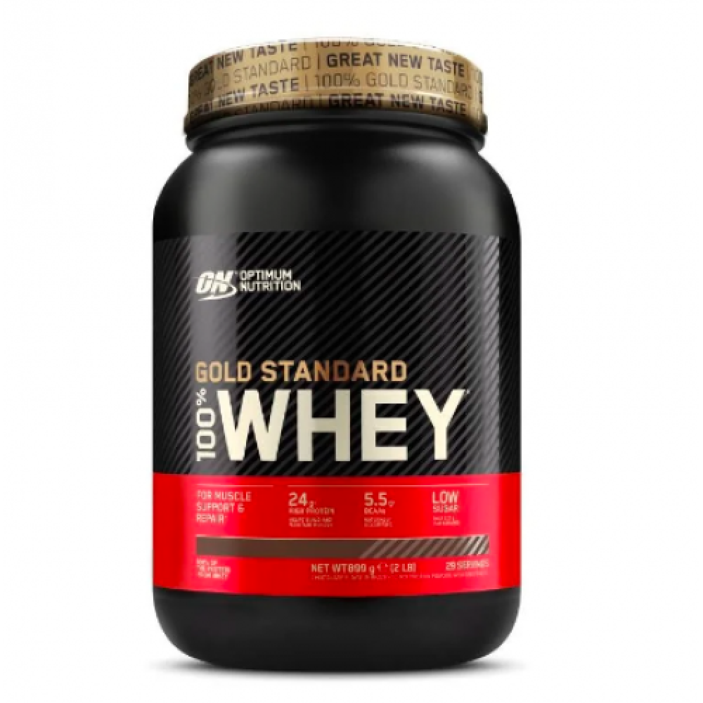 Gold Standart 100% Whey - 900g Demicious Starwberry (Пошкоджена банка)