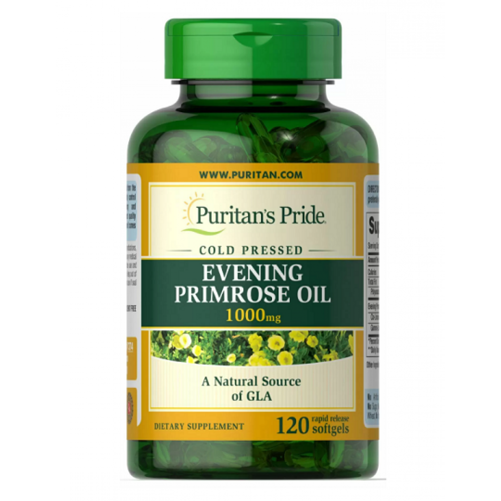 Evening Primrose Oil 1000 mg with GLA - 120 Softgels