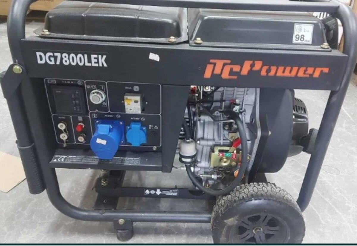 Генератор дизельний Б/в ITC Power DG7800LE(K) 6,0кВт 14л (DG7800LE(K))