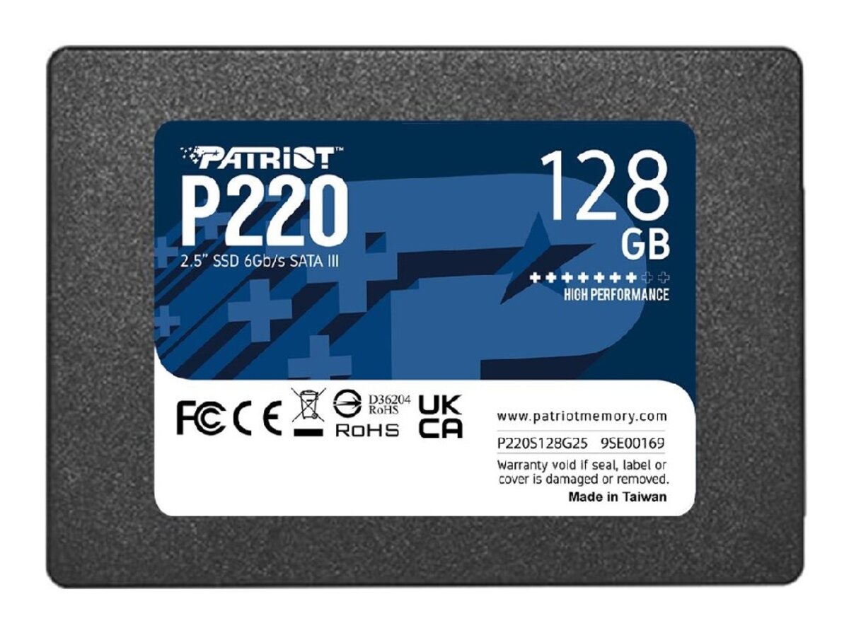 Накопичувач SSD Patriot P220 128GB 2.5" 7mm SATAIII (P220S128G25)