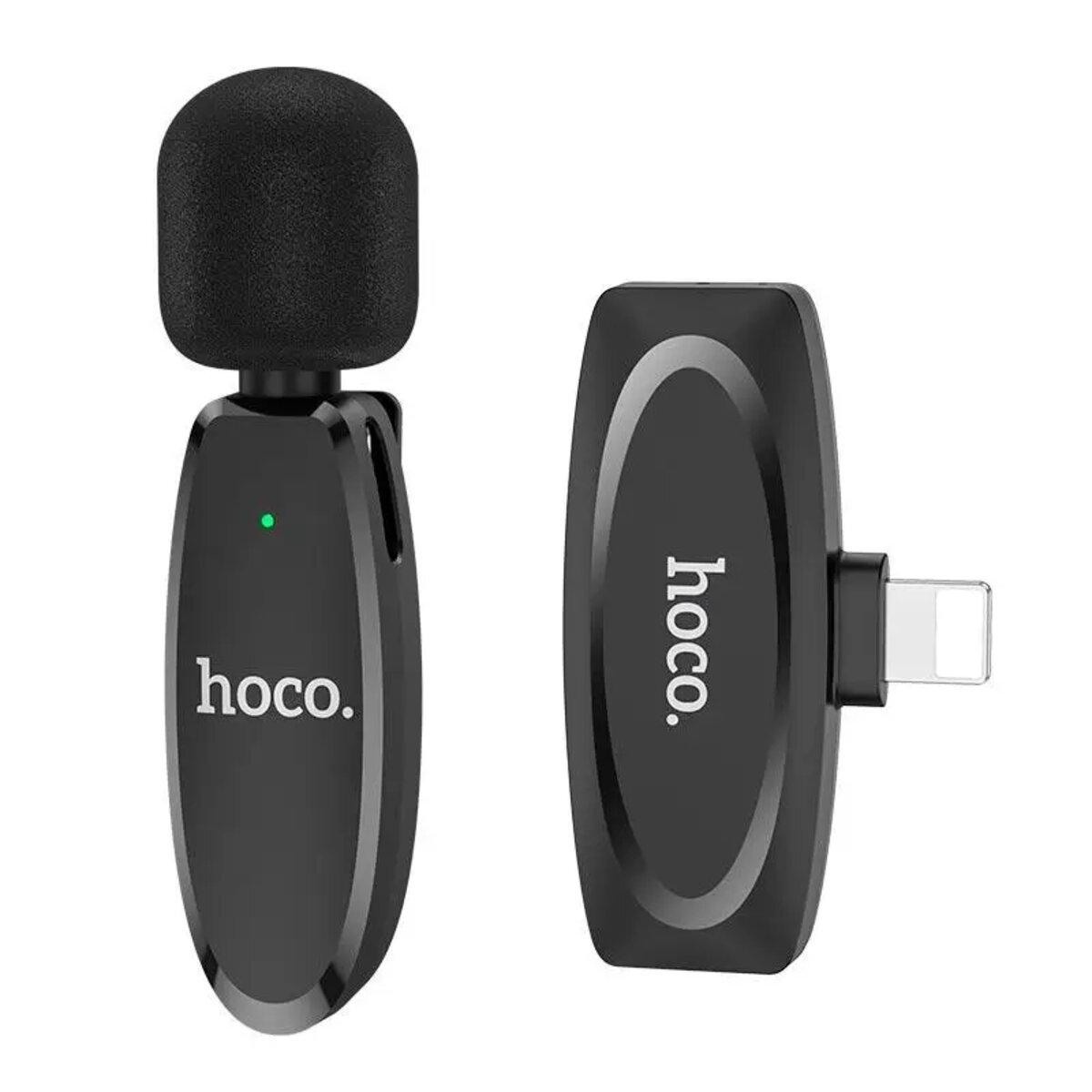 Бездротова мікрофонна система HOCO L15 iP Crystal lavalier wireless digital microphone Black (6931474789020)