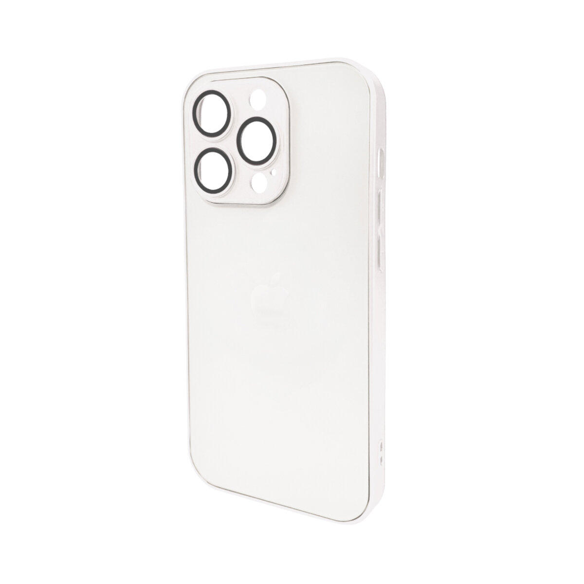 Чохол для смартфона AG Glass Matt Frame Color Logo for Apple iPhone 15 Pro Pearly White (AGMattFrameiP15PWhite)