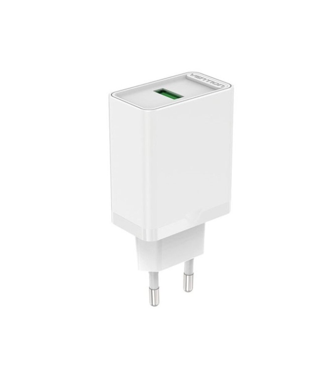 Мережевий зарядний пристрій Vention 1-port USB Wall Charger(12W) EU-Plug White (FAAW0-EU) (FAAW0-EU)