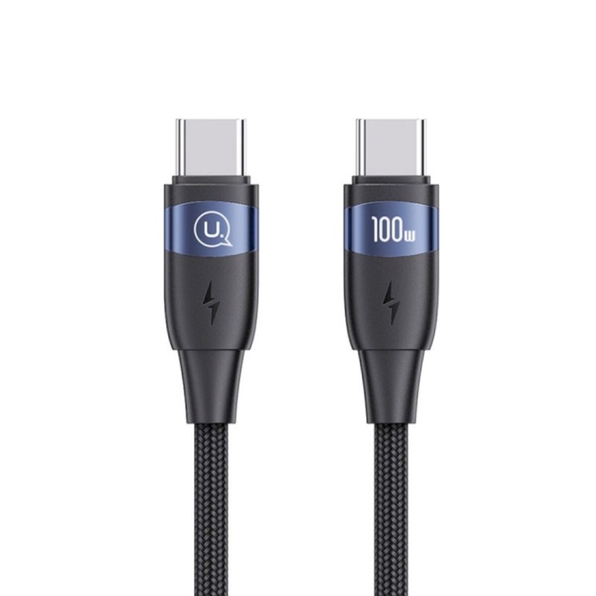 Кабель Usams US-SJ632 U85 Type-C To Type-C PD100W Aluminum Alloy Fast Charging & Data Cable black (SJ632USB01)