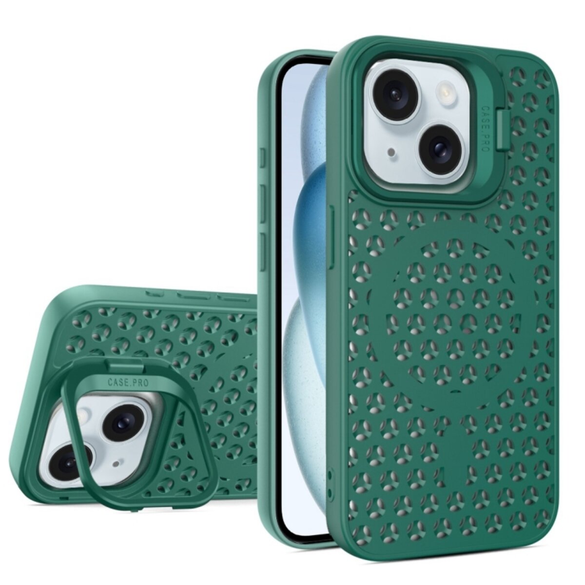 Чохол для смартфона Cosmic Grater Stand for Apple iPhone 15 Dark Green (GRASTiP15DarkGreen)