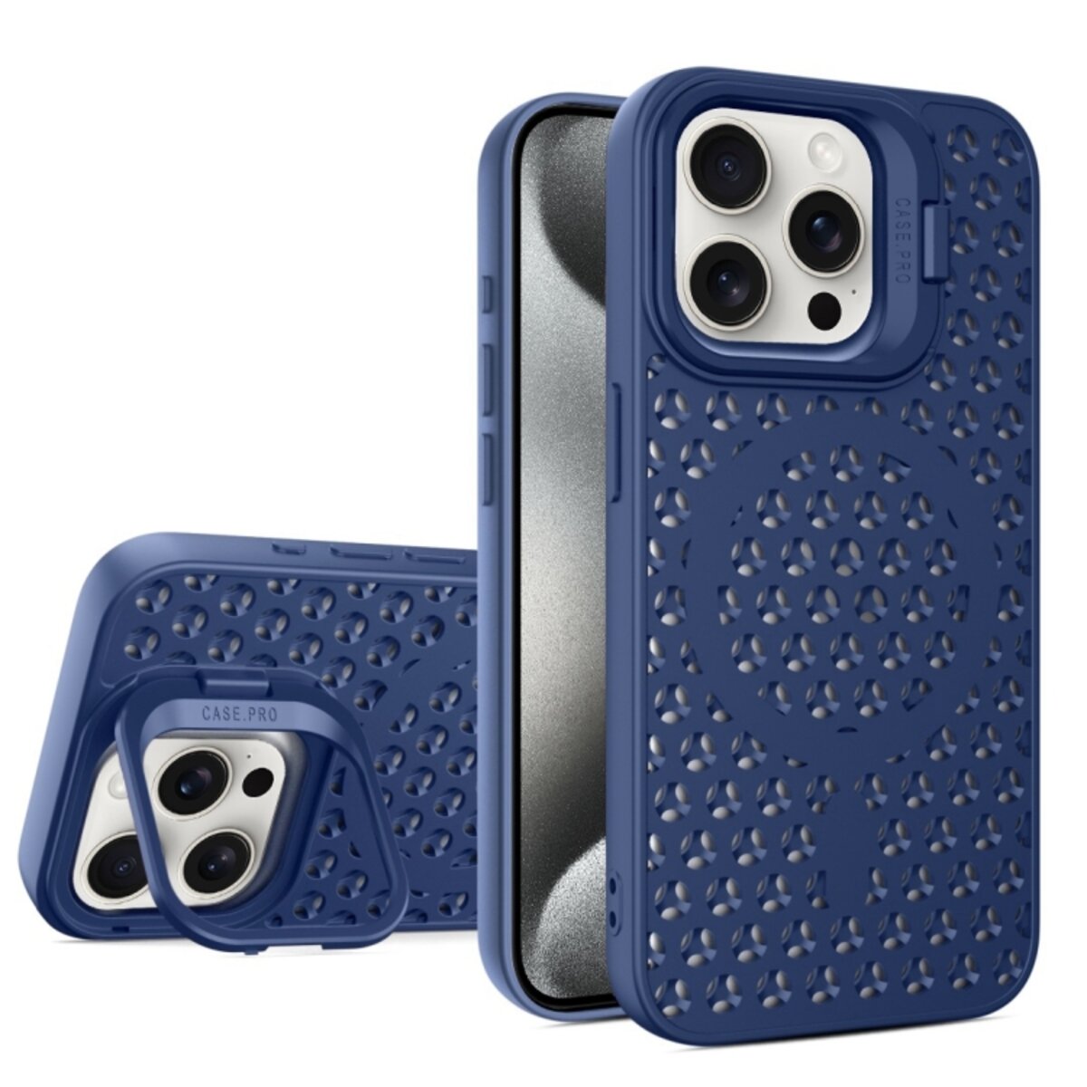Чохол для смартфона Cosmic Grater Stand for Apple iPhone 15 Pro Blue (GRASTiP15PBlue)