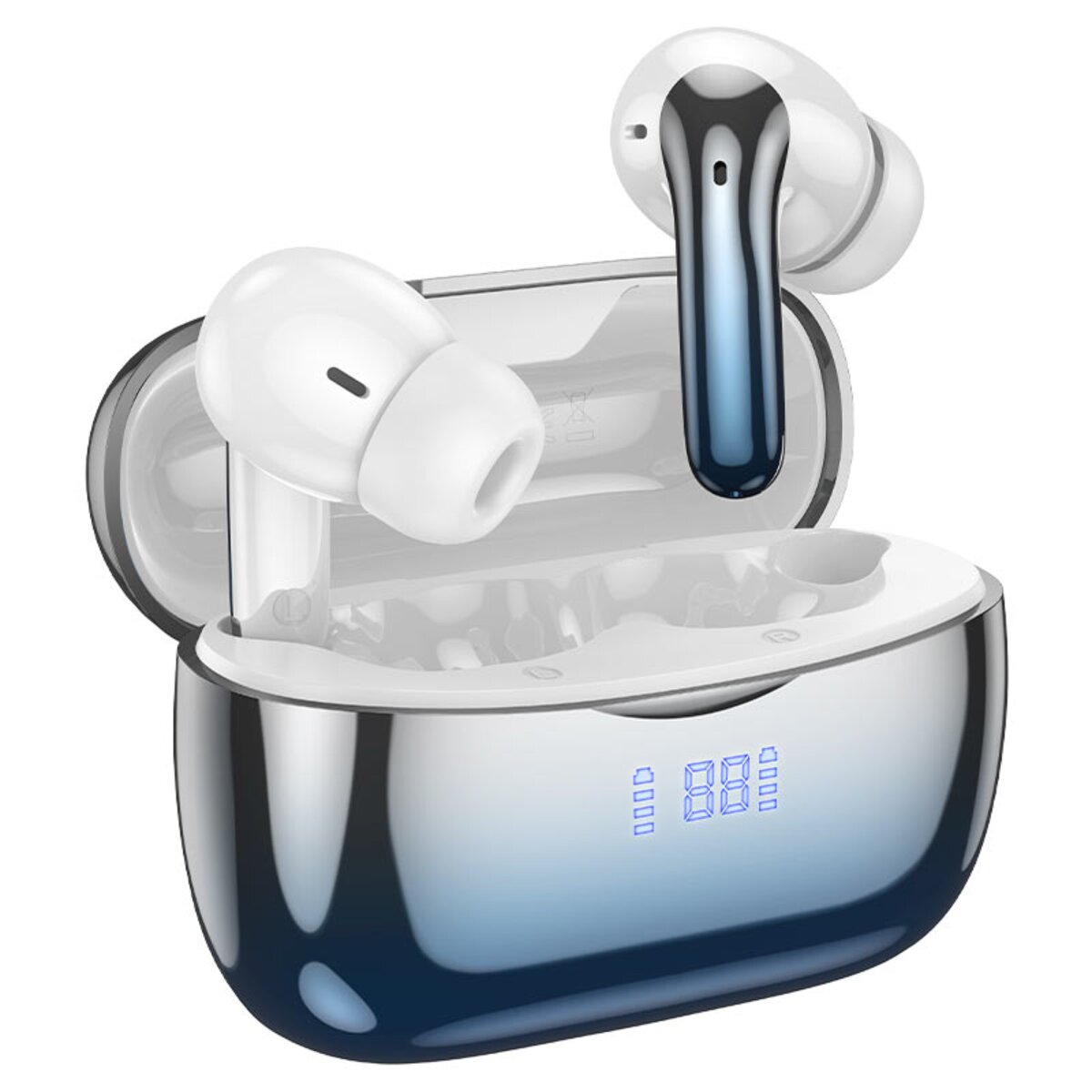 Бездротові навушники HOCO EQ16 Shine true wireless ANC+ENC Noise Reduction BT headset Blue glaze (6942007619127)