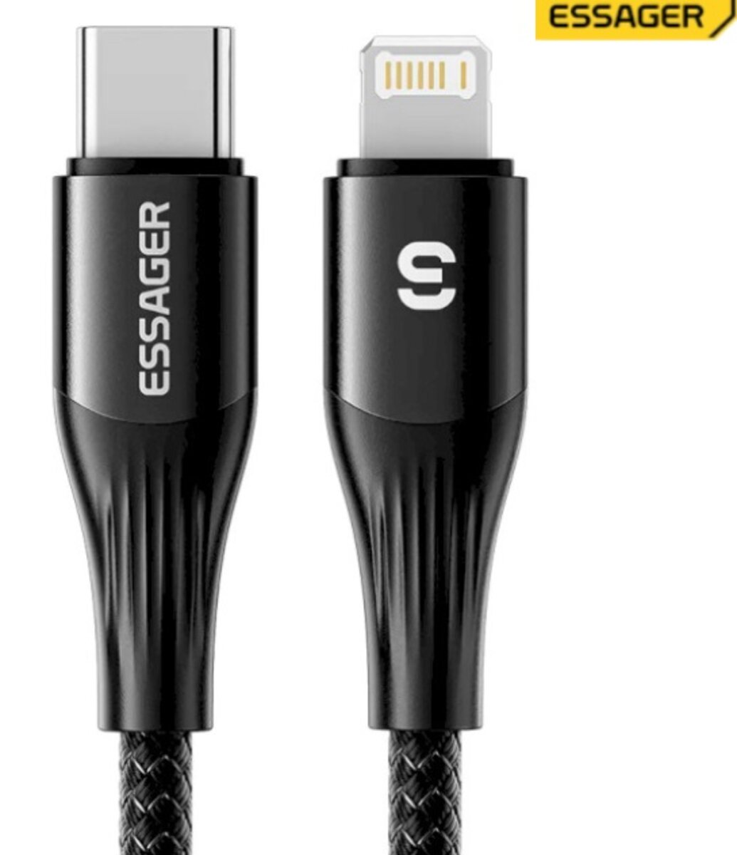 Кабель ESSAGER SY01-P Type-C to IP 29W black (EXCTL-SY01-P)