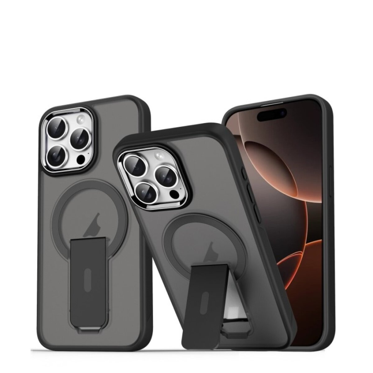 Чохол для смартфона Cosmic Magnetic Stand for Apple iPhone 16 Pro Black (MagStand16PBlack)