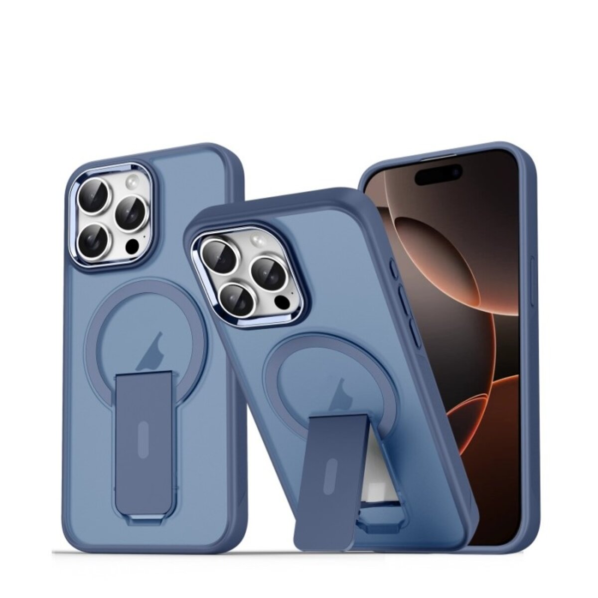 Чохол для смартфона Cosmic Magnetic Stand for Apple iPhone 16 Pro Blue (MagStand16PBlue)