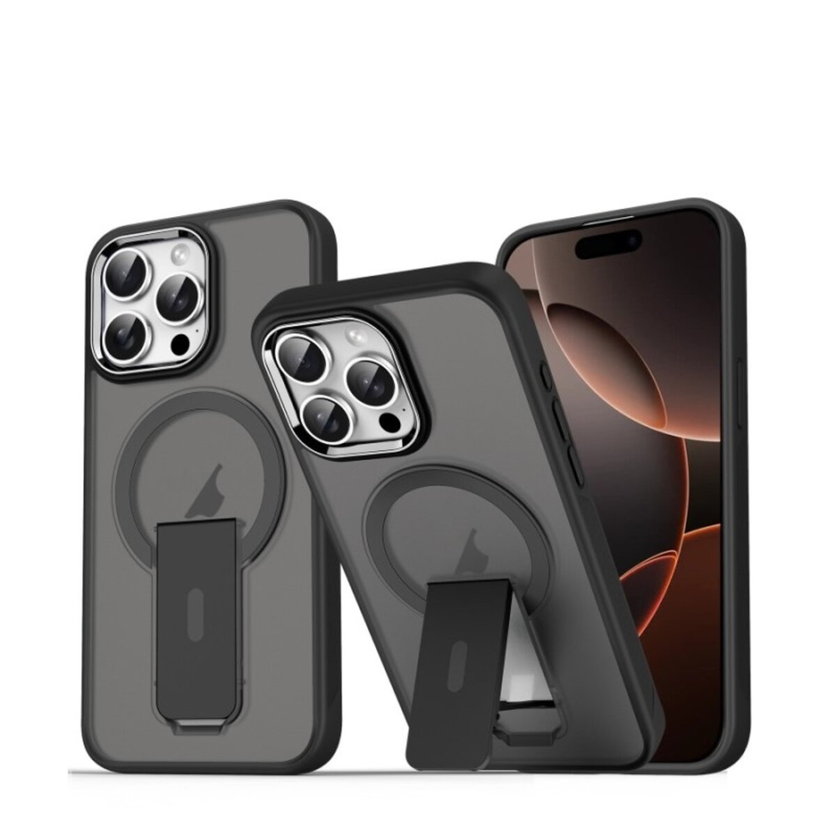 Чохол для смартфона Cosmic Magnetic Stand for Apple iPhone 16 Pro Max Black (MagStand16PMBlack)
