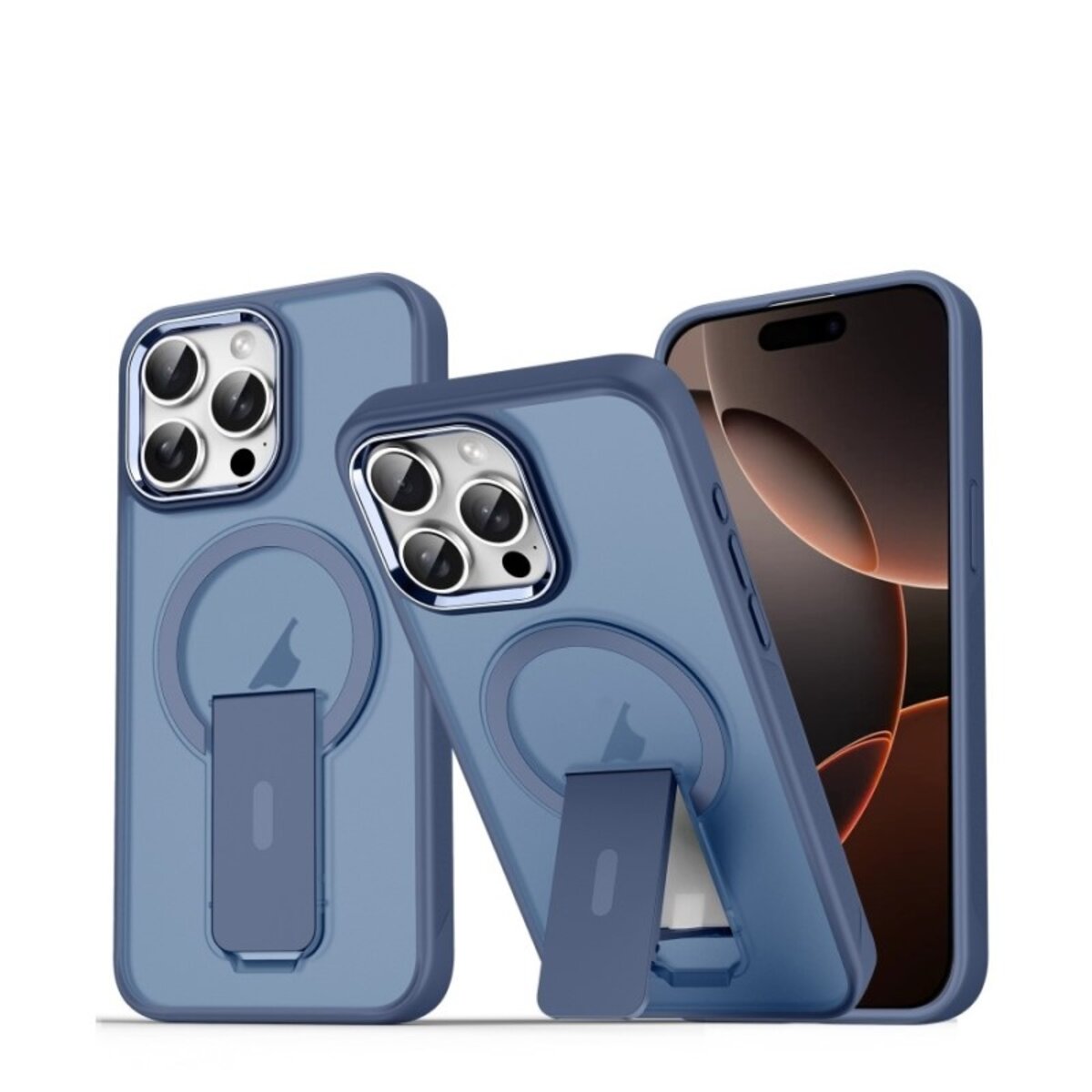 Чохол для смартфона Cosmic Magnetic Stand for Apple iPhone 16 Pro Max Blue (MagStand16PMBlue)