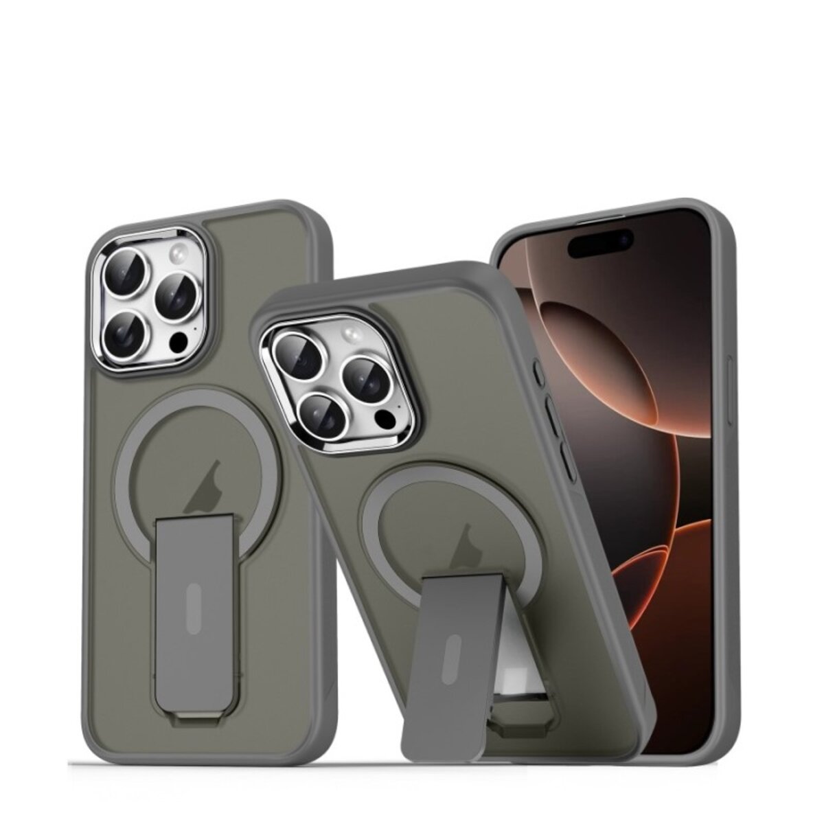 Чохол для смартфона Cosmic Magnetic Stand for Apple iPhone 16 Pro Max Grey (MagStand16PMGrey)