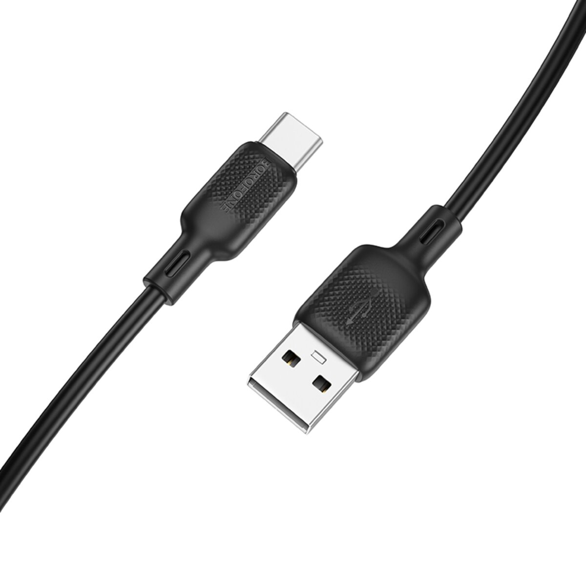 Кабель BOROFONE BX113 Lenny silicone charging data cable Type-C(L=3M) Black (6941991115554)