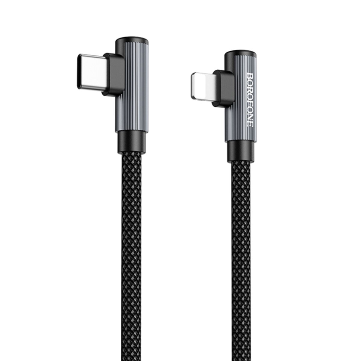 Кабель BOROFONE BU50 elbow magnetic PD charging data cable iP 1m Black (6941991111129)