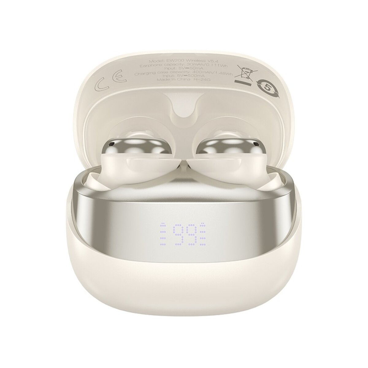 Бездротові навушники HOCO EW200 Elegant true wireless sleep BT headset Milky White (6942007632645)