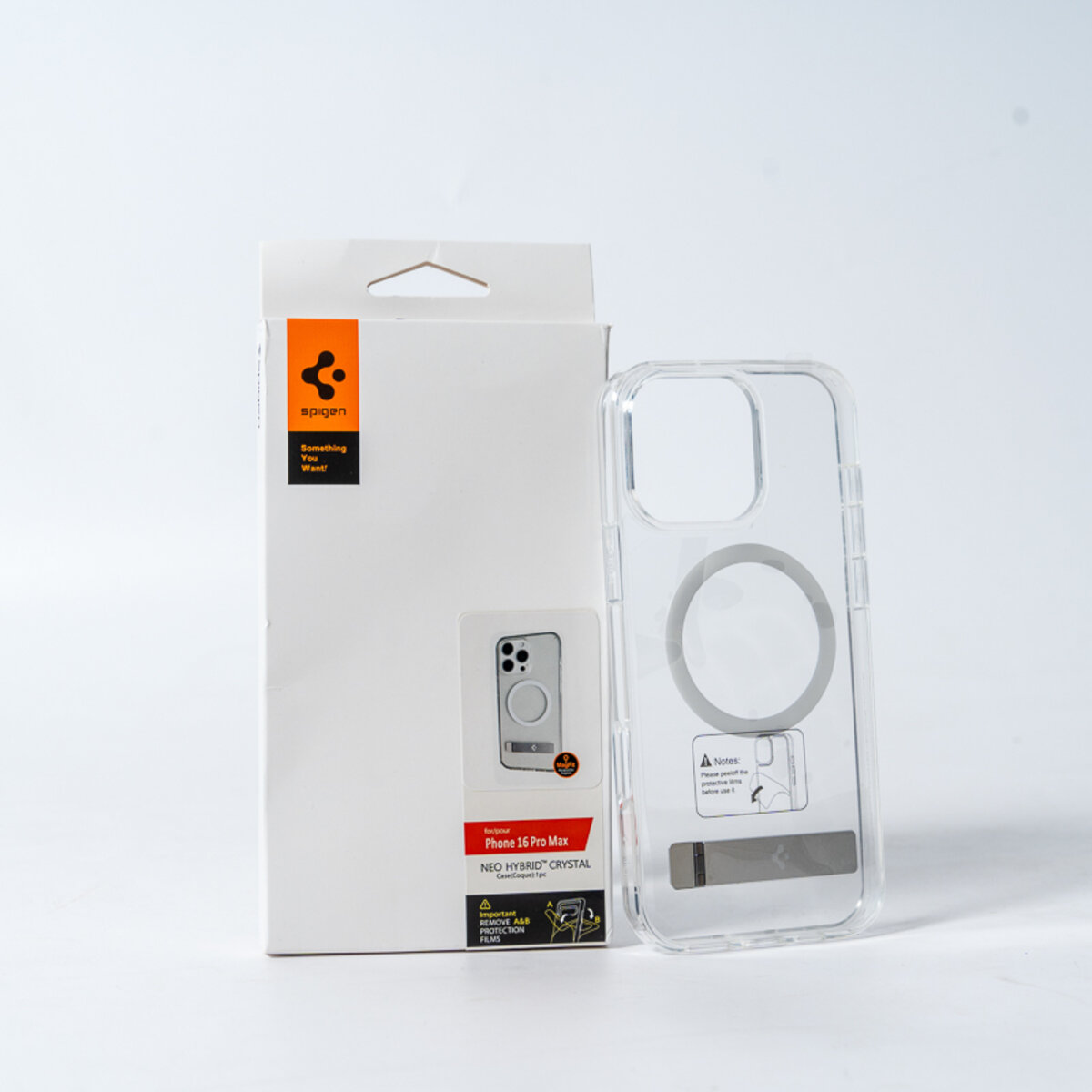 Чохол Spigen AAA Magnetic Clear Stand for Apple iPhone 16 Pro Max Transparent (SPGCLST16pm)