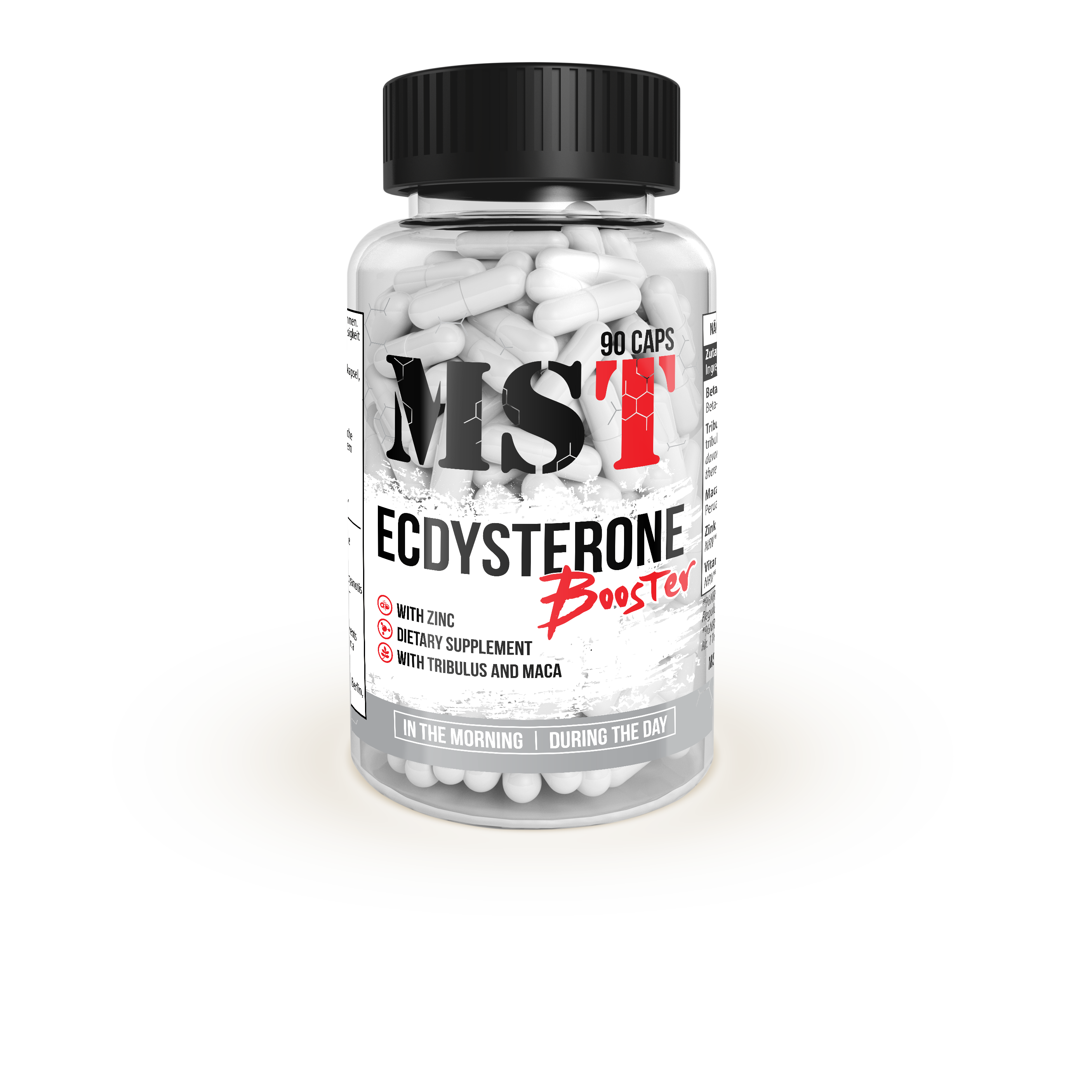 MST® Ecdysterone Booster with ZINC and MACA | Екдистерон + Трібулус + Цинк + МАКА 90 капсул