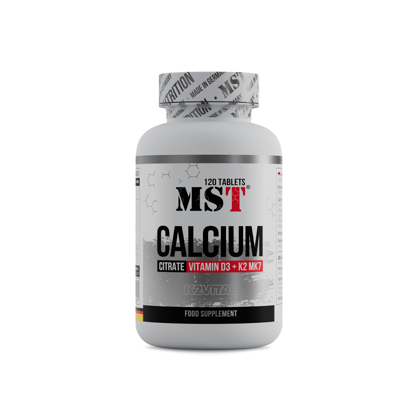 MST® Calcium citrate Vitamin D3 + K2 MK7 120 tab