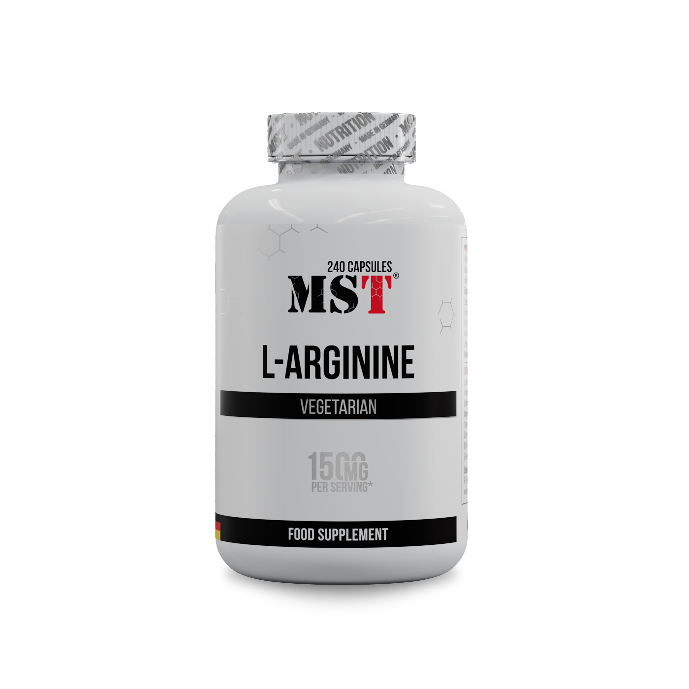 MST® L-Arginine 240 vegan capsules | MST® Амінокислота Аргінін 240 веганських капсул