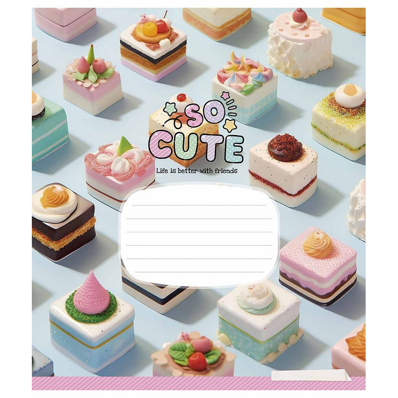 Зошит учнівський "So Cute" 024-3359K-1 в клітинку, 24 аркушів