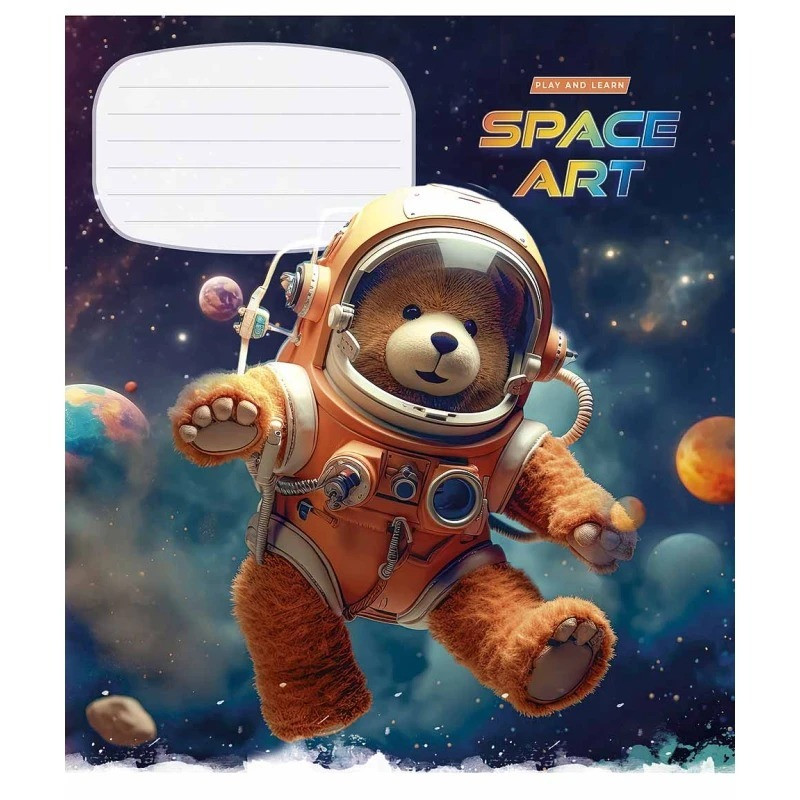 Зошит учнівський "Space Art" 012-3406K-3 в клітинку, 12 аркушів