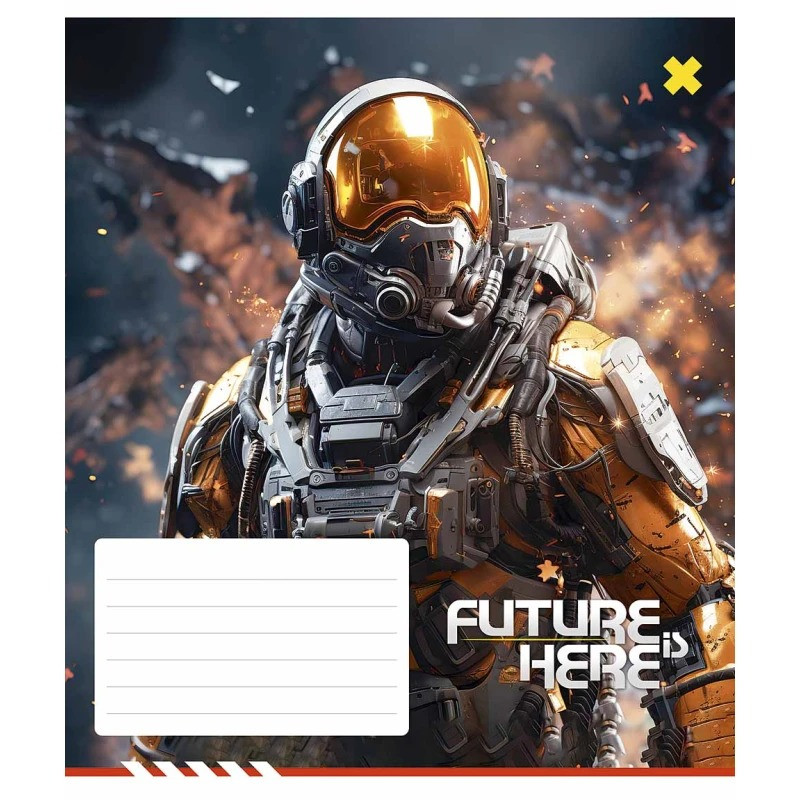 Зошит учнівський "Future is Here" 012-3417K-3 в клітинку, 12 аркушів