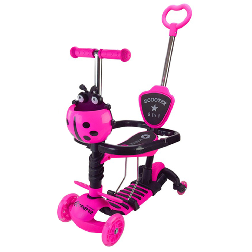 Самокат дитячий 3-х колісний Scooter Children's SC2501(Blue) 3в1 колеса що світяться, синій