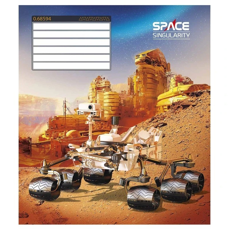 Зошит учнівський "Space singularity" 024-3384K-4 в клітинку, 24 аркушів
