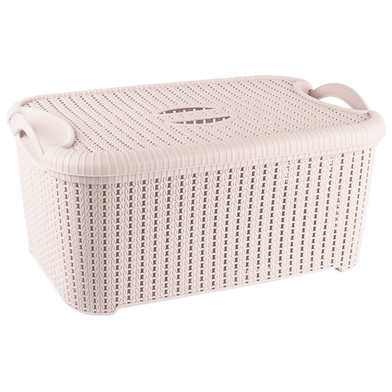 Кошик з кришкою Flexi 32 л рожевий