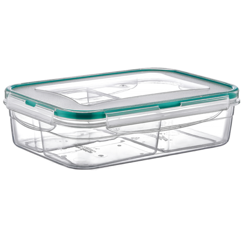 Контейнер Fresh Box 3 відсіки 0,5 л + 0,25 л + 0,25 л прозорий