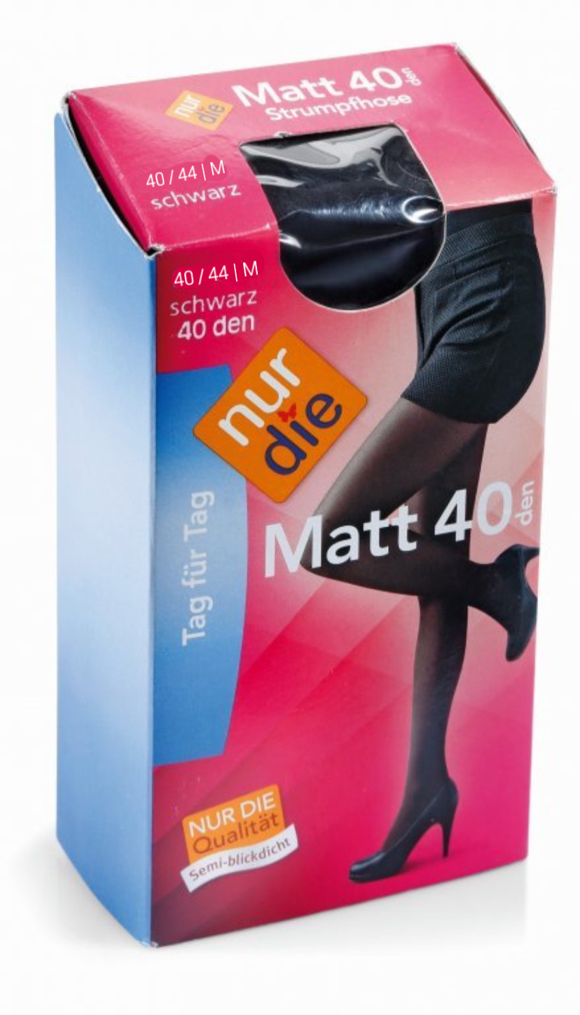 Колготки Nur Die Матові 40 Den M (40-44) Чорні (712254)