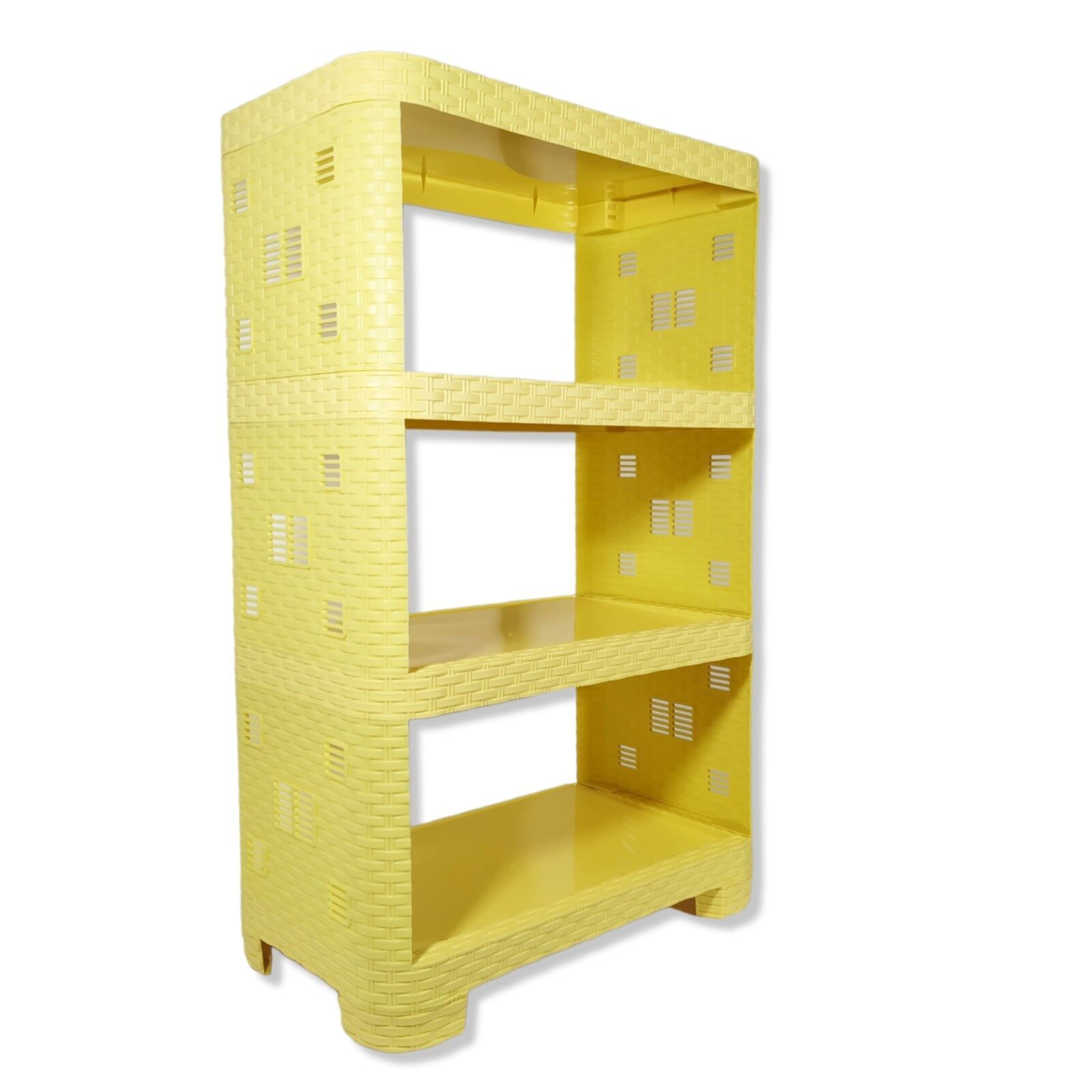 Етажерка «Ротанг» 4-секційна «Plastic's Craft» Бежева 52х30х83 см