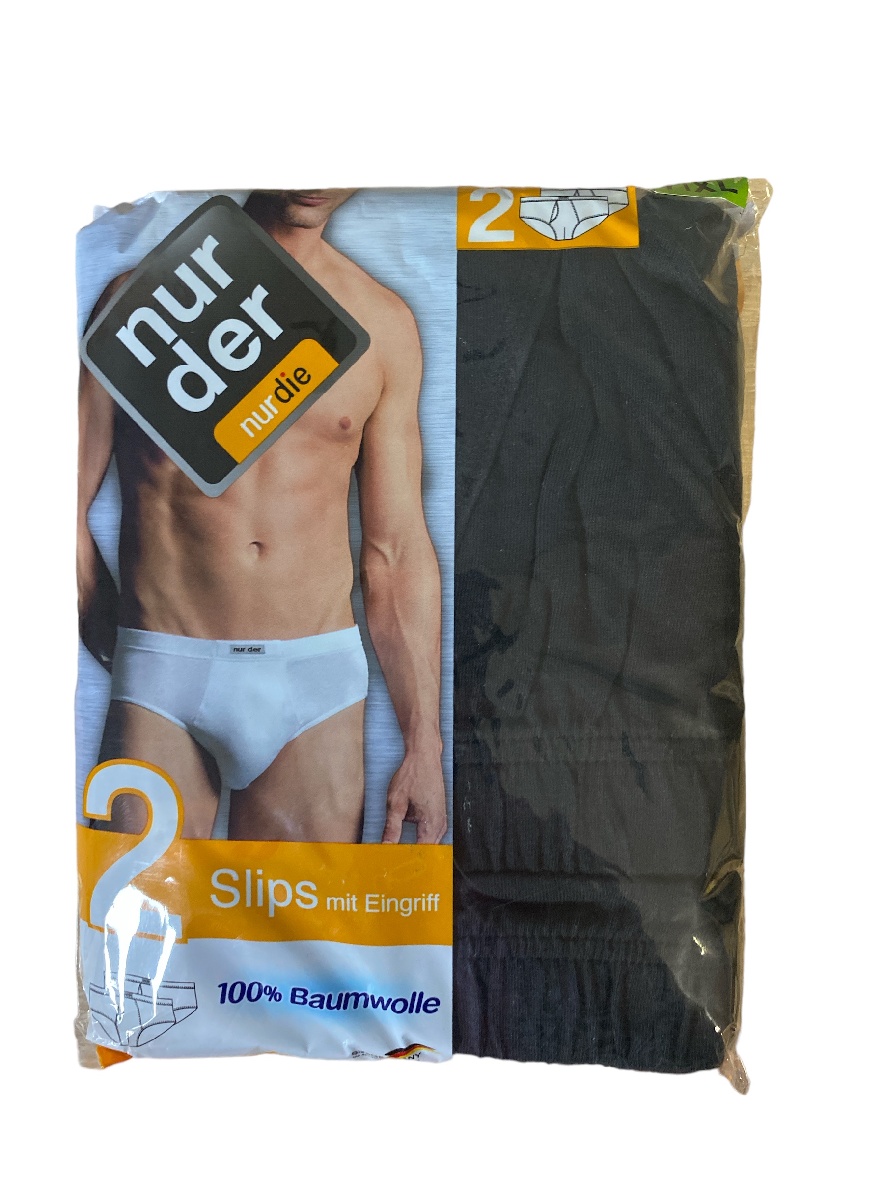 Набір чоловічих трусів сліпи Nur Der 2 шт. р. 7 (XL) Білий (827000)