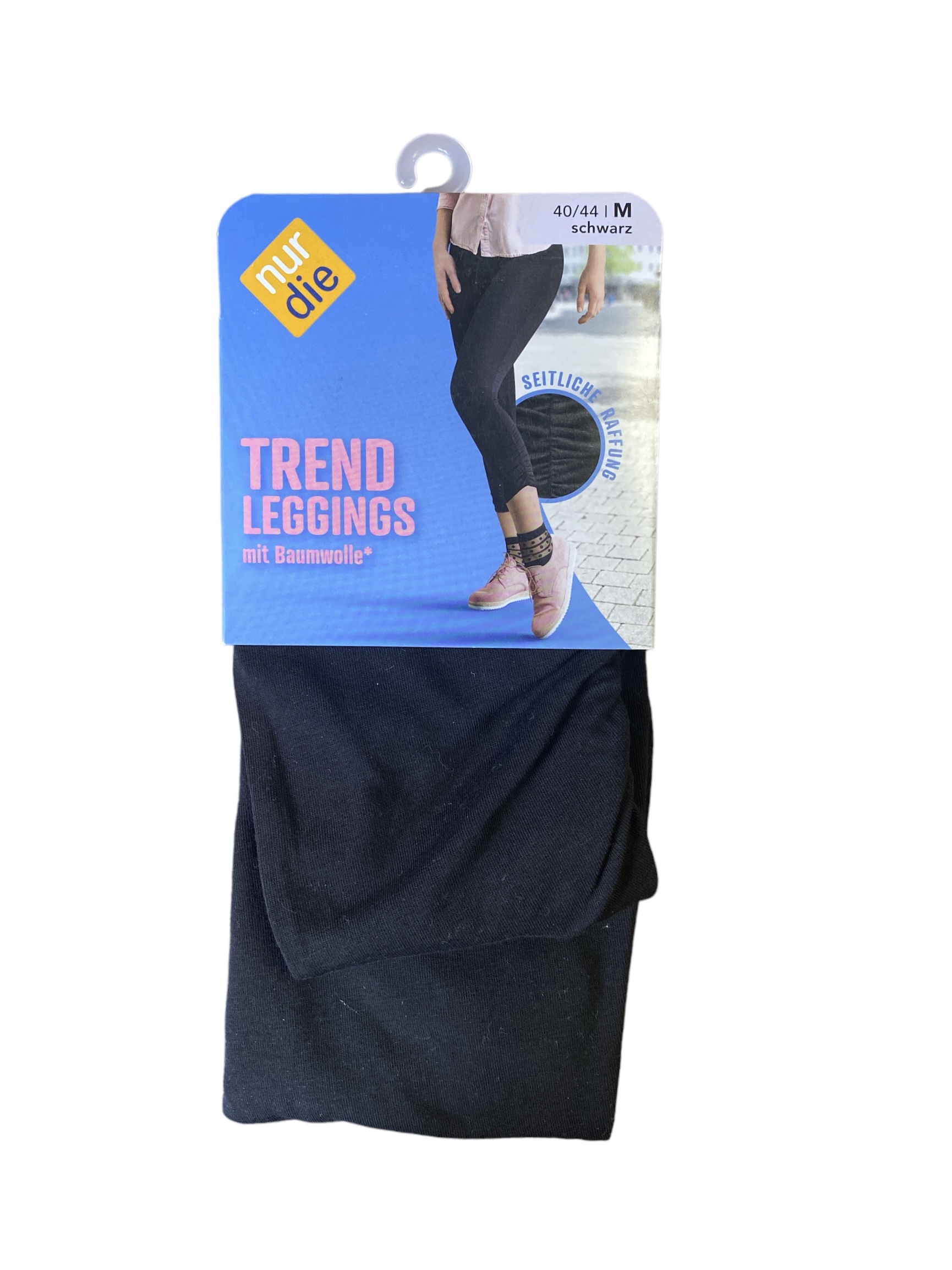 Жіночі легінси Nur Die бавовняні Trend leggings 40-44 (M) Чорні (711011)