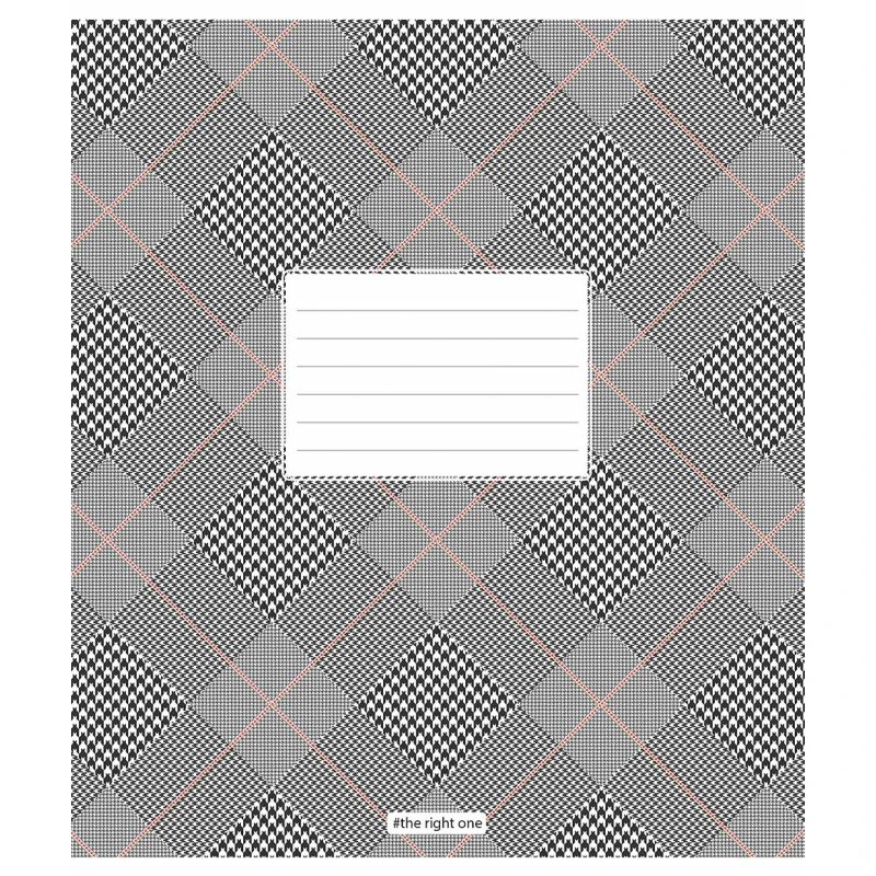Зошит учнівський «Houndstooth print» 024-3387K-1 у клітку, 24 листи