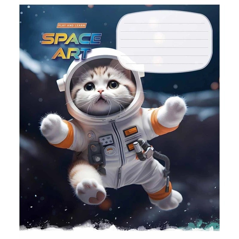 Зошит учнівський "Space Art" 012-3406L-2 у лінію, 12 аркушів