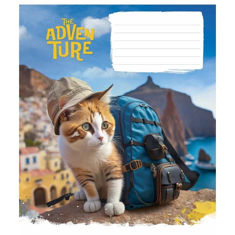 Зошит учнівський "Best adventure" 012-3285K-1 в клітку, 12 аркушів