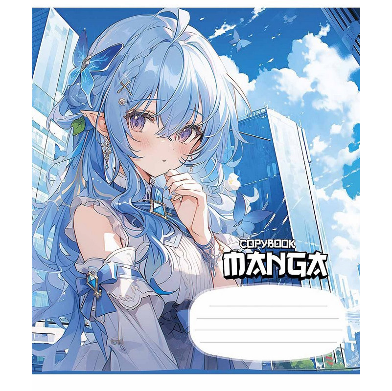 Зошит учнівський "MANGA" 018-3323K-2 в клітку, 18 аркушів