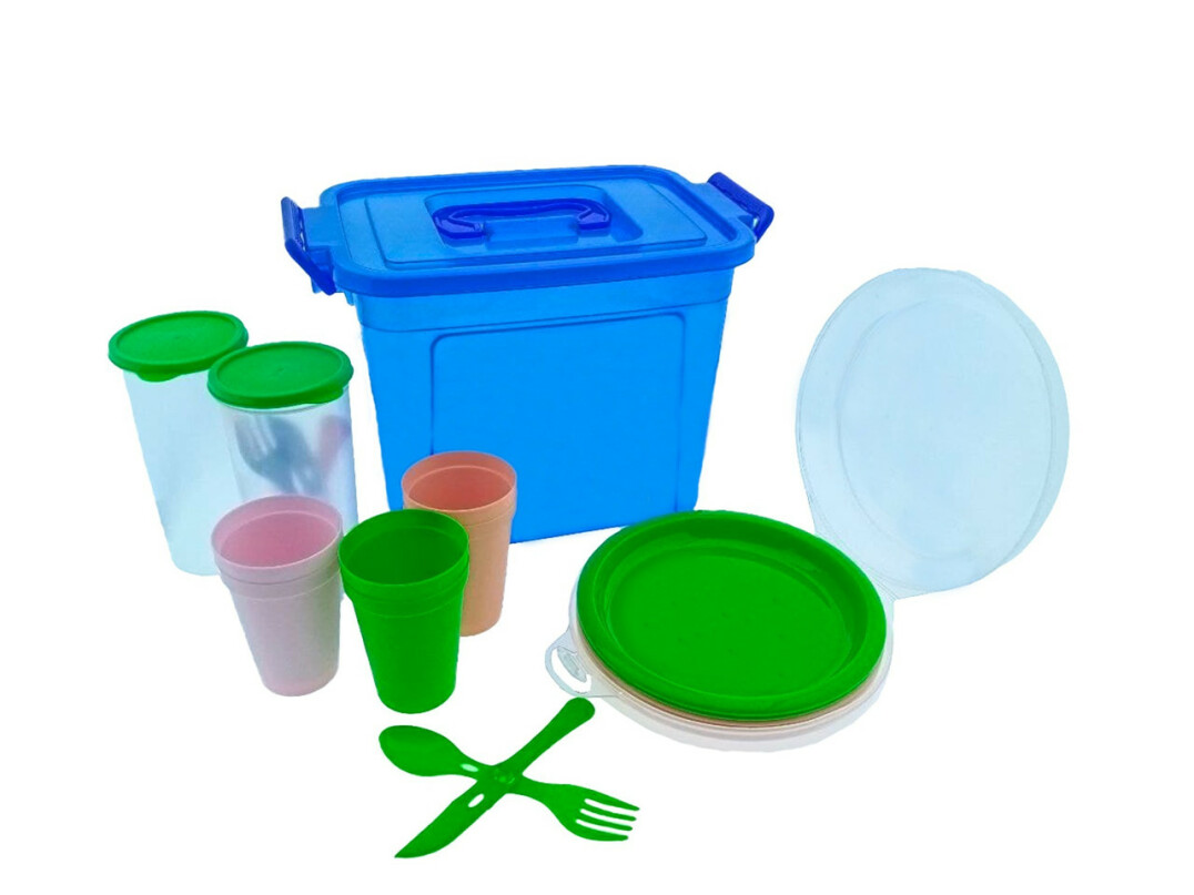 Набір Пікнік ЛЮКС «Plastic's Craft» Салатовий