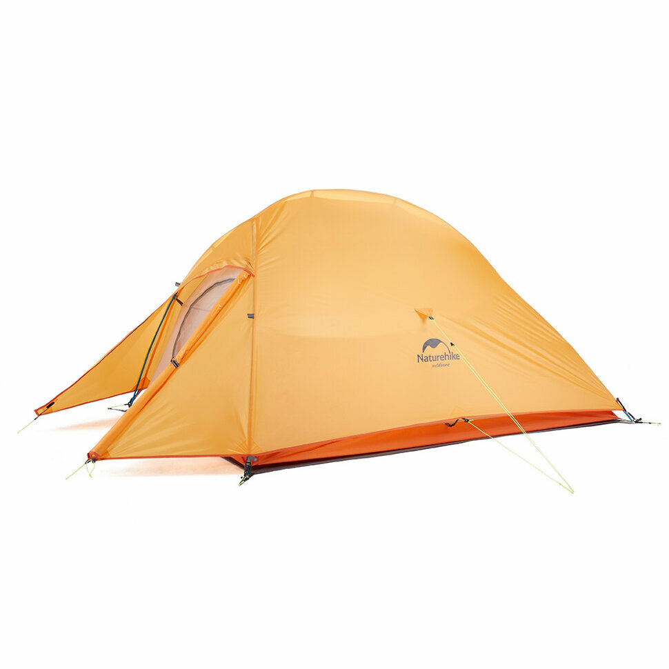 Намет надлегкий тримісний  з футпринтом Naturehike Cloud Up 3 Updated NH18T030-T, 210T, зелений